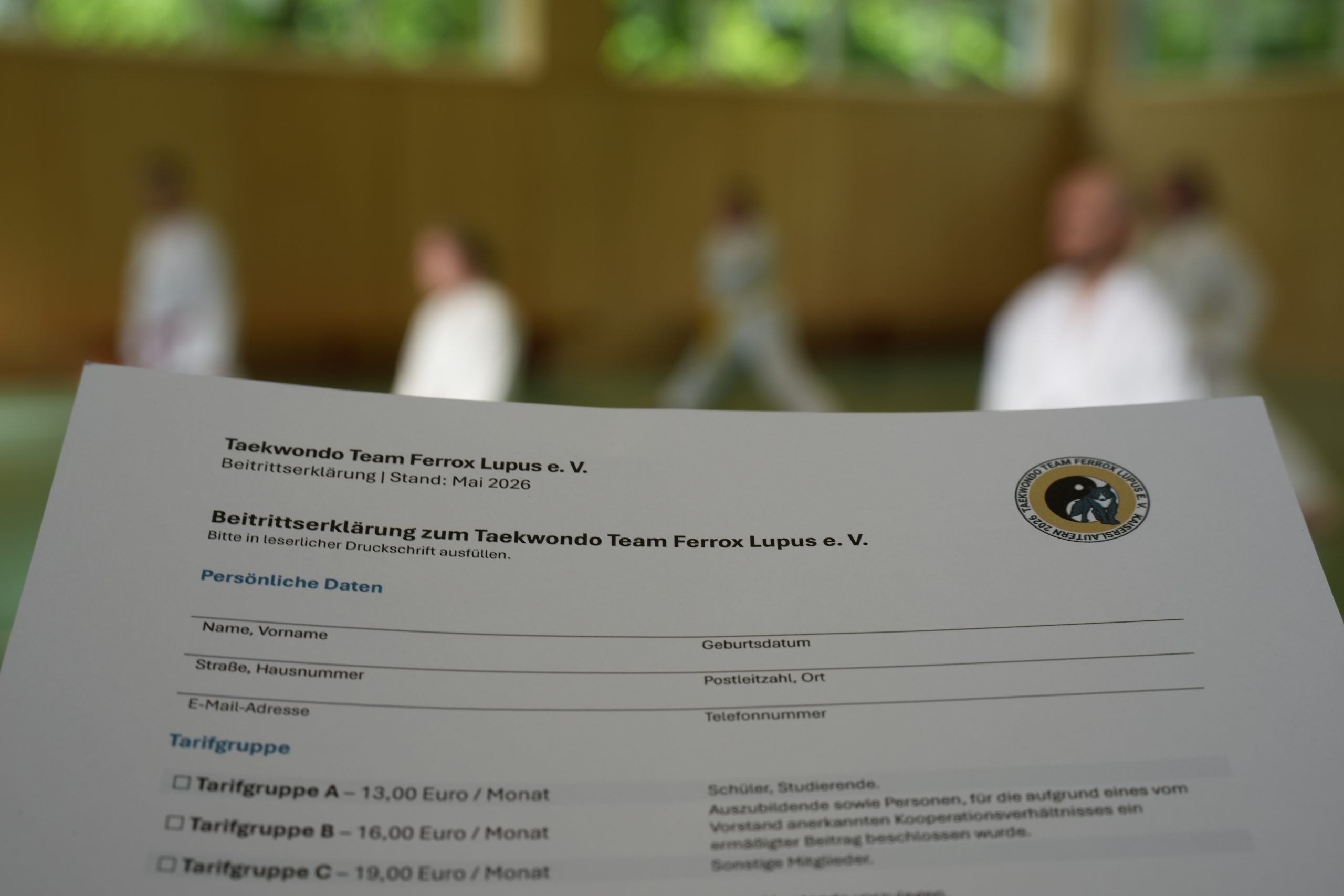 Es ist offiziell. Taekwondo Team Ferrox Lupus e.V. 